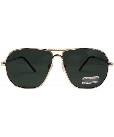 Wayfarer Oversized Sunglasses Pilot Top Aviator Retro Driving Designer Glasses Eyewear - Gold - CY1820UUREO $15.06