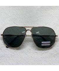 Wayfarer Oversized Sunglasses Pilot Top Aviator Retro Driving Designer Glasses Eyewear - Gold - CY1820UUREO $15.06