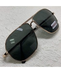 Wayfarer Oversized Sunglasses Pilot Top Aviator Retro Driving Designer Glasses Eyewear - Gold - CY1820UUREO $15.06