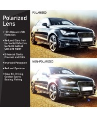 Wrap Polarized Sunglasses Sport Wrap Mirror Lens - Black Frame Grey Lens - CG182GHMIY7 $12.02