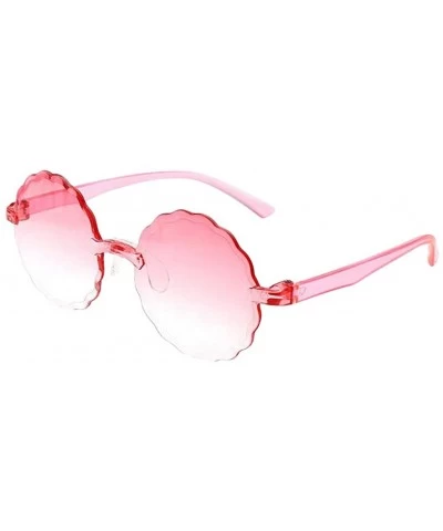 Rimless Fashion Rimless Sunglasses Lightweight Frame Candy Colorful Sunglasses - C - CW1903ZQK5E $20.31