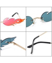 Rimless Fashion Sunglasses Rimless Glasses Vintage - C5 - CA198GK5857 $19.30