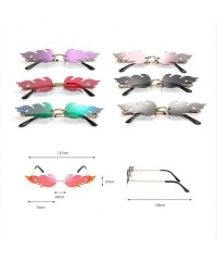 Rimless Fashion Sunglasses Rimless Glasses Vintage - C5 - CA198GK5857 $19.30