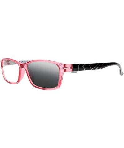 Rectangular Women 2 Colors Sun Reading Glasses Transition Photochromic UV400 Protect Sunglasses - Pink - C618E4O2Q0U $23.31