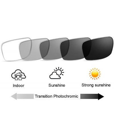 Rectangular Women 2 Colors Sun Reading Glasses Transition Photochromic UV400 Protect Sunglasses - Pink - C618E4O2Q0U $23.31