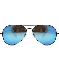 Aviator Metal Sunglasses Fashion UV400 Polarized Lens - Black Frame / Green Lens + Black Frame / Icy Blue Lens - CK18657I406 ...