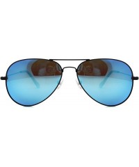 Aviator Metal Sunglasses Fashion UV400 Polarized Lens - Black Frame / Green Lens + Black Frame / Icy Blue Lens - CK18657I406 ...