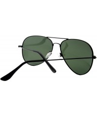 Aviator Metal Sunglasses Fashion UV400 Polarized Lens - Black Frame / Green Lens + Black Frame / Icy Blue Lens - CK18657I406 ...