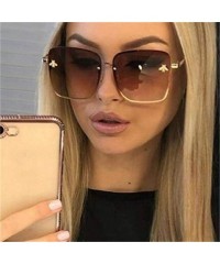Oversized Luxury Square Bee Sunglasses Women Men Retro er Metal Frame Oversized Sun Glasses Female Grandient Shades Oculos - ...
