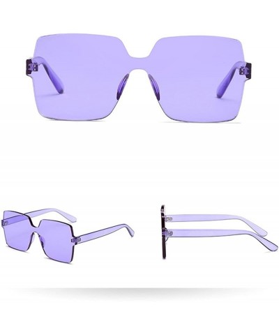 Rimless Eyewear Vintage Retro Classic Horn Rimmed Polarized Unisex Sunglasses - G - CX18OZL0WWZ $9.08
