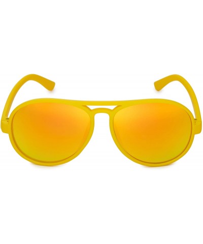 Aviator Cool Kids Aviator UV400 Sunglasses for Babies and Toddlers age 0 to 4 - Bumblebee Yellow - Revo Orange - C0199CYQWD7 ...