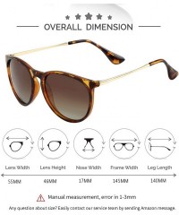 Round Round Polarized Sunglasses for Women Vintage Brand Designer Style Sun Glasses - Tortoise/Brown Gradient - CV1929ZG49Y $...