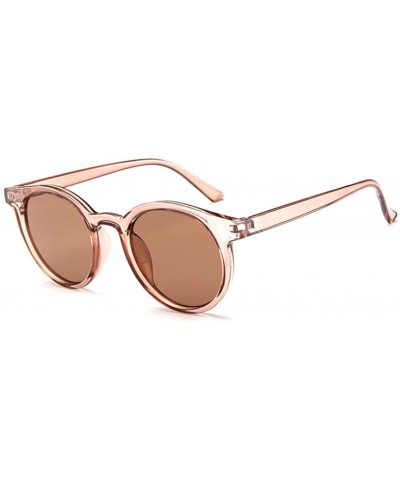 Round MOD-Style Cat Eye Round Frame Sunglasses A Variety of Color Design - S04 - C6189OCER9K $33.19