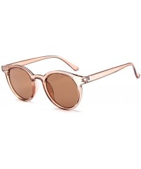 Round MOD-Style Cat Eye Round Frame Sunglasses A Variety of Color Design - S04 - C6189OCER9K $15.70