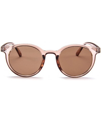 Round MOD-Style Cat Eye Round Frame Sunglasses A Variety of Color Design - S04 - C6189OCER9K $15.70