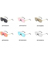 Rimless Fashion Rimless Sunglasses for Women Men Casual UV Protective Glasses Women Men Irregular Eyewear - CZ18NG8I5R6 $14.02