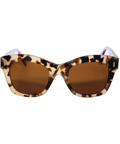 Butterfly Women's Large Butterfly Polarized Multi-Colored Sunglasses - Leopard Print/Purple - CZ18EO3WIHC $14.73
