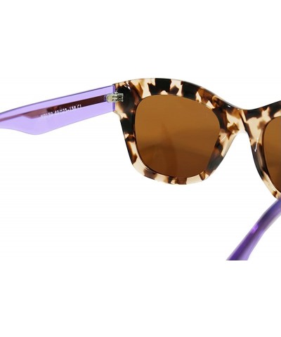 Butterfly Women's Large Butterfly Polarized Multi-Colored Sunglasses - Leopard Print/Purple - CZ18EO3WIHC $14.73