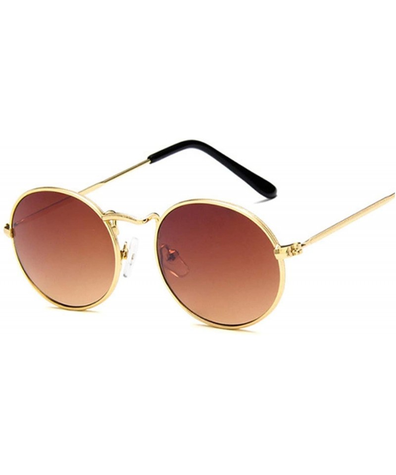 Sport 2019 Retro Round Yellow Sunglasses Women Brand Designer Sun Glasses For Women Alloy Mirror Sunglasses Female - CR18W656...