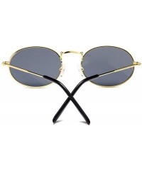 Sport 2019 Retro Round Yellow Sunglasses Women Brand Designer Sun Glasses For Women Alloy Mirror Sunglasses Female - CR18W656...