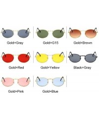 Sport 2019 Retro Round Yellow Sunglasses Women Brand Designer Sun Glasses For Women Alloy Mirror Sunglasses Female - CR18W656...