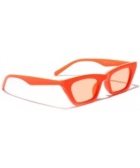 Cat Eye Retro Cat Eye Sunglasses Women Summer Style Sun Glasses for Men Square Black Leopard - Orange - CO1976A5OWN $8.60