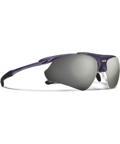 Sport Delta Shiny Purple Road Cycling/Fishing Sunglasses with ZEISS P7020M Super Silver Mirrored Lenses - CP18KN9A34R $17.53