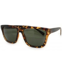 Rectangular Hip Retro Modern Unisex Sunglasses Square Rectangular Frame - Tortoise - C911RMGHKDH $18.67