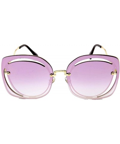Aviator Fashion new sunglasses-metal frame PC frame material sunglasses - D - CT18S70C5AK $74.62