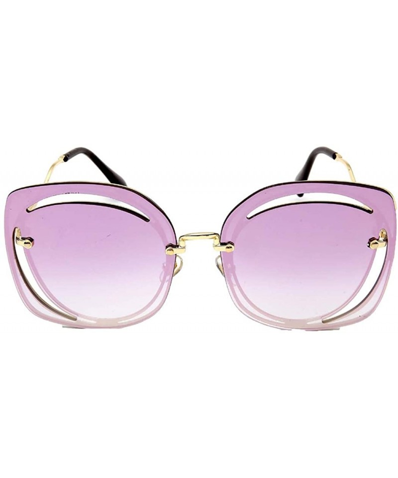 Aviator Fashion new sunglasses-metal frame PC frame material sunglasses - D - CT18S70C5AK $29.46