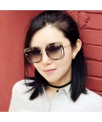 Aviator Fashion new sunglasses-metal frame PC frame material sunglasses - D - CT18S70C5AK $29.46