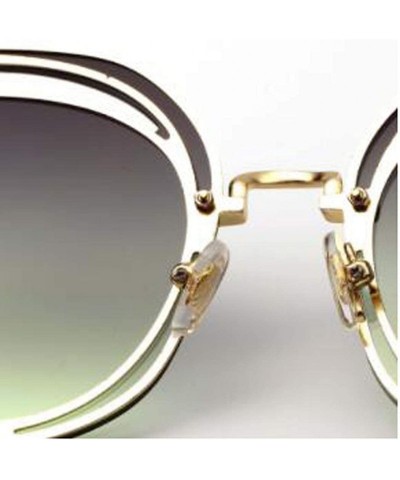 Aviator Fashion new sunglasses-metal frame PC frame material sunglasses - D - CT18S70C5AK $29.46