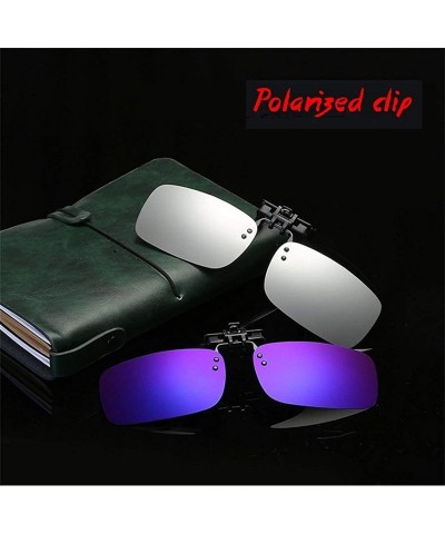 Sport Mens/Womens Clip-On Sunglasses Flip-Up Polarised Sun Lenses fit over Prescription Glasses/Readers/Outdoor Sports - CB18...