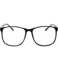 Round Retro Fashion Over Size Round Thin Nerdy Novelty P3 Aviator Eye Glasses - Black Frame - CR189Y5EHXM $13.07