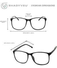 Round Retro Fashion Over Size Round Thin Nerdy Novelty P3 Aviator Eye Glasses - Black Frame - CR189Y5EHXM $13.07