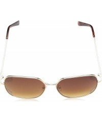 Round Women's LD267 Square Sunglasses with 100% UV Protection - 60 mm - Gold & Tortoise - CL18O30LTOH $37.81