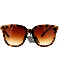 Square Womens Designer Fashion Sunglasses Classy Square Frame UV 400 - Tortoise - C1187C5LOUN $11.86