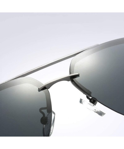 Aviator Classic Aviator Sunglasses Mirrored Polarized Lens Metal Frame for Men Women - Black - CT18XO5YWL6 $15.25