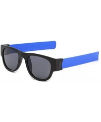 Sport Creative Sunglasses for Unisex - Tigivemen Driving Goggles Wristband Snap Bracelet - Blue - C718RLU0XXM $7.65