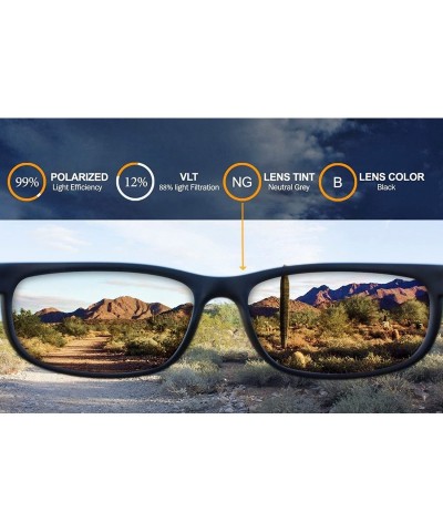 Sport Polarized Replacement Lenses for Spy Cooper Sunglasses - Multiple Options - Black - CG120YTIQAX $25.67