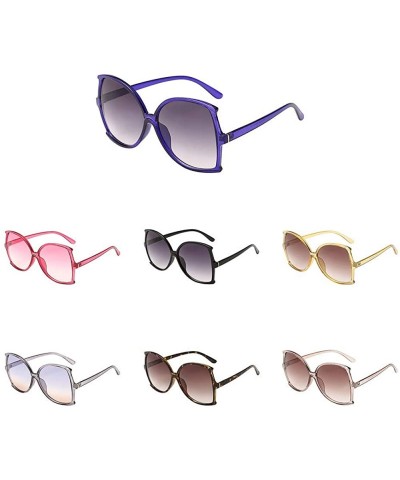 Sport Outdoor Women Man Vintage Big Frame Irregular Shape Sunglasses Eyewear Retro Unisex - Multicolor-b - CN18T95DAN5 $12.58