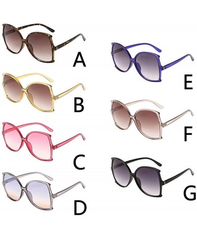 Sport Outdoor Women Man Vintage Big Frame Irregular Shape Sunglasses Eyewear Retro Unisex - Multicolor-b - CN18T95DAN5 $5.27