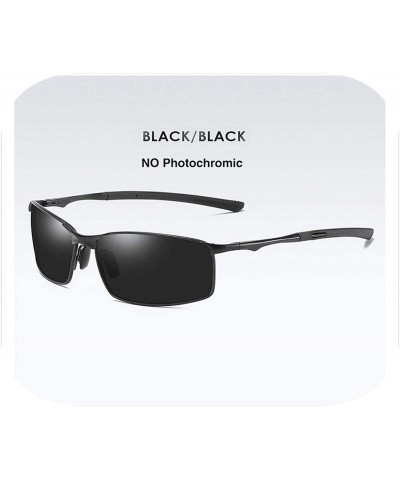 Oversized Polarized Photochromic Sunglasses Mens Driving Glasses Male Driver Safty Goggles - Black Black - CT1985IOX03 $38.75
