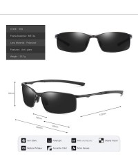 Oversized Polarized Photochromic Sunglasses Mens Driving Glasses Male Driver Safty Goggles - Black Black - CT1985IOX03 $17.57