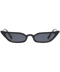 Rimless Sunglasses for Women - Vintage Cat Eye Sunglasses Retro Small Frame UV400 Eyewear Fashion Ladies - Black - CW18DHGW34...