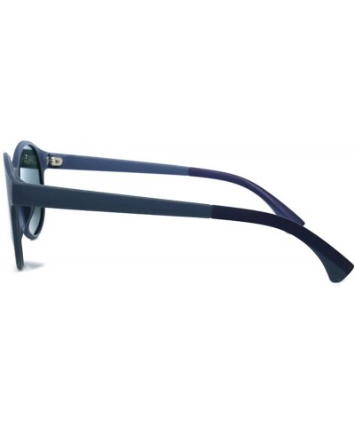 Round Round Oval Fashion Full Rim TR 90 Sunglasses - Blue - CL18E9AOC33 $19.45