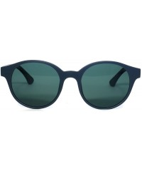 Round Round Oval Fashion Full Rim TR 90 Sunglasses - Blue - CL18E9AOC33 $19.45