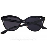 Aviator Fashion Women Cat Eye Sunglasses Classic Brand Designer Sunglasses C02 Blue - C05 Pink - CQ18XDWWAG4 $15.23