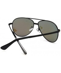 Rectangular Strong Frame In colorful Sunglasses For Young People Oval Lens Adurable Use Over 3 Years - Black/Blue - CO11ZIRH4...