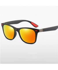 Square Polarized Sunglasses Men Women Driving Square Frame Sun Glasses Male Goggle - C3 - C0194OEZI6I $24.42